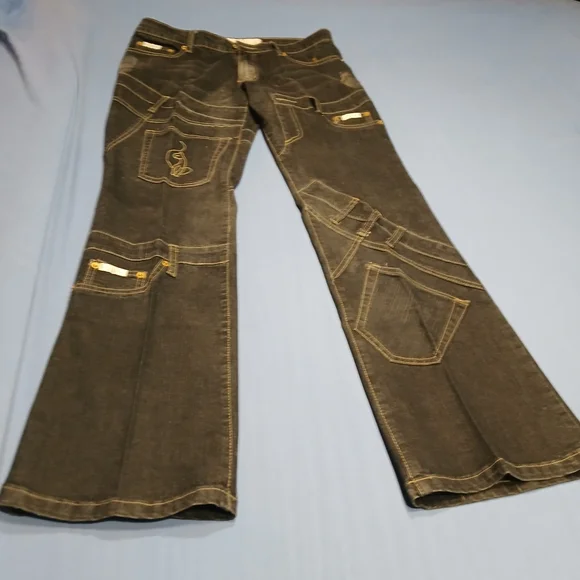 Pre-loved Women's Vintage Baby Phat Black Jeans - Picture 11 of 14